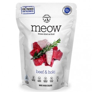 Meow Freeze Dried Cat Food Beef & Hoki 280g